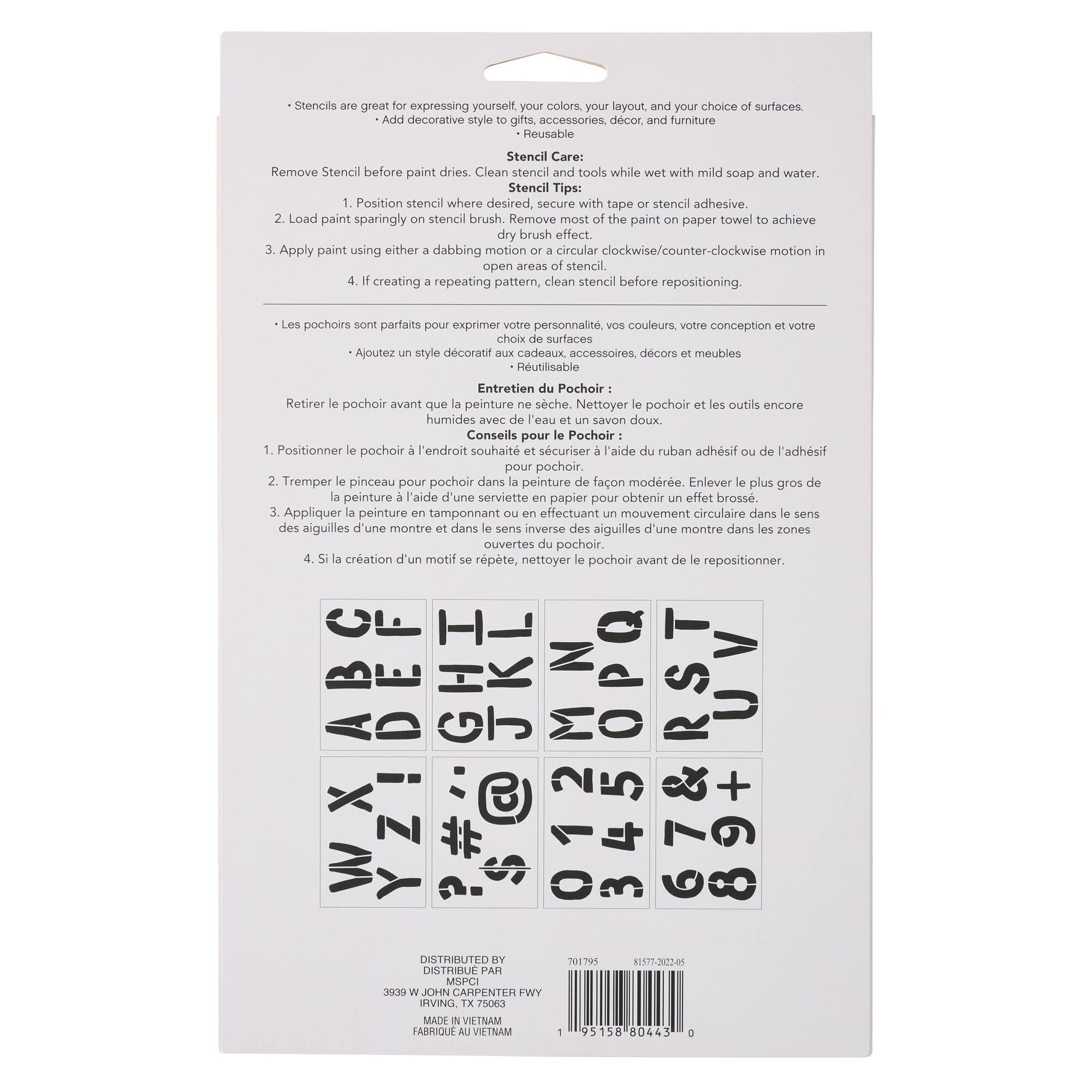 3" Bold Letters Alphabet Stencils by Craft Smart®